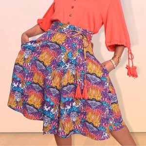 Designer wrap skirt in sustainable Tencel twill.